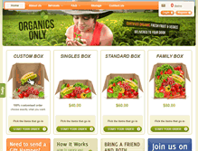 Tablet Screenshot of organicsonly.com.au